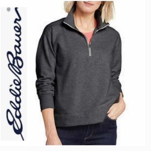 NWOT Eddie Bauer Quarter Zip Fleece Pullover